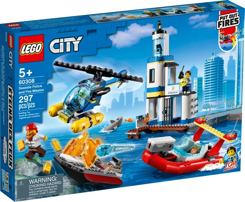 Lego City - Seaside Police And Fire Mission (60308) Building Toy 1