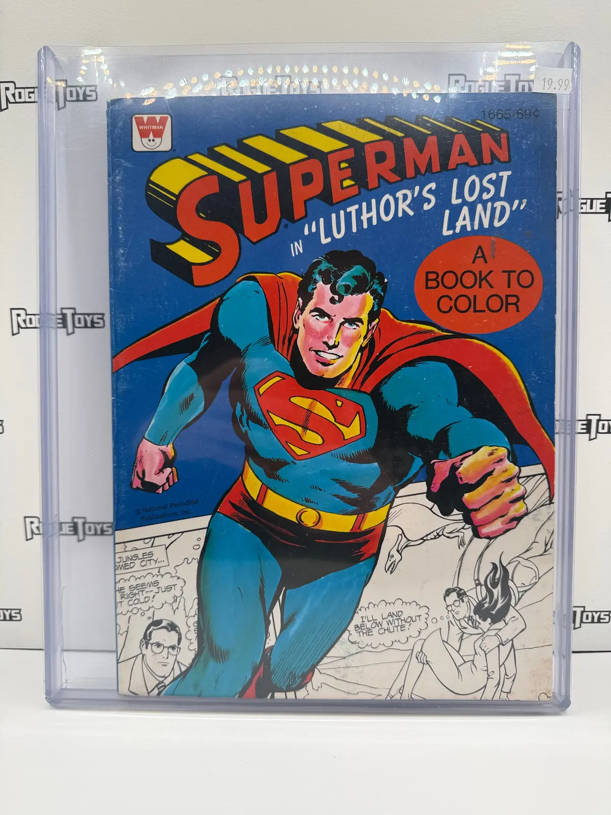 Whitman Superman “Luthor’S Lost Land” Coloring Book 1