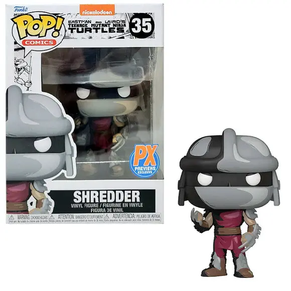 Funko Pop! Comics #35 - Teenage Mutant Ninja Turtles - Shredder (Px Exclusive) Vinyl Figure (60651) Low Stock 1