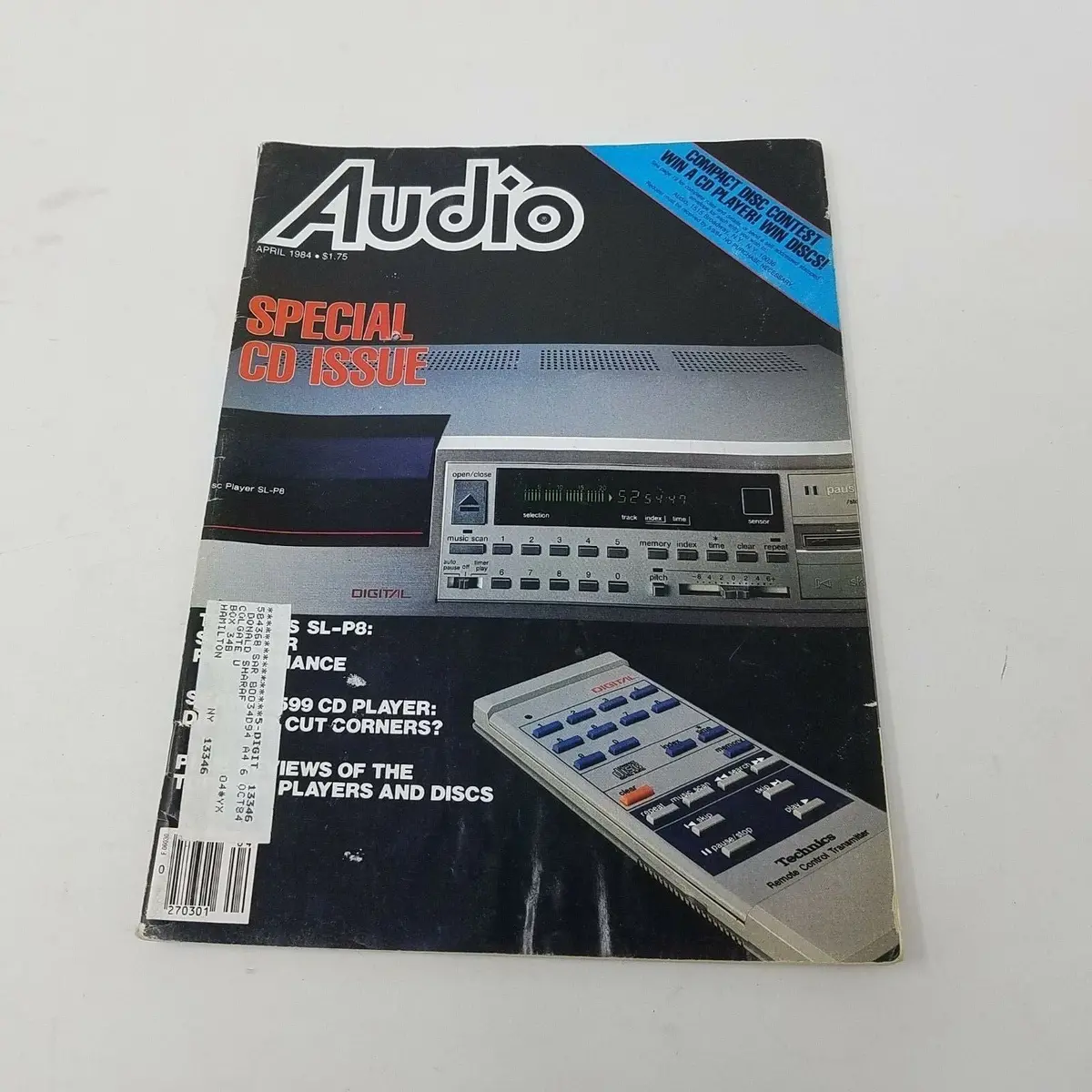 Vintage April 1984 Audio Magazine High Fidelity Electronics Advertisements 1