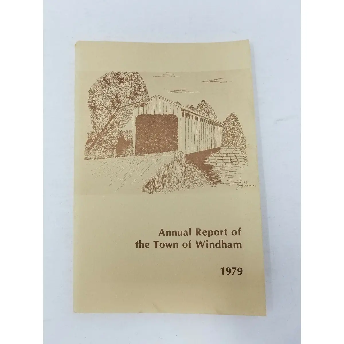 Annual Report Town Officers Of Windham Maine 1979 Cumberland County Bridge Fish 1