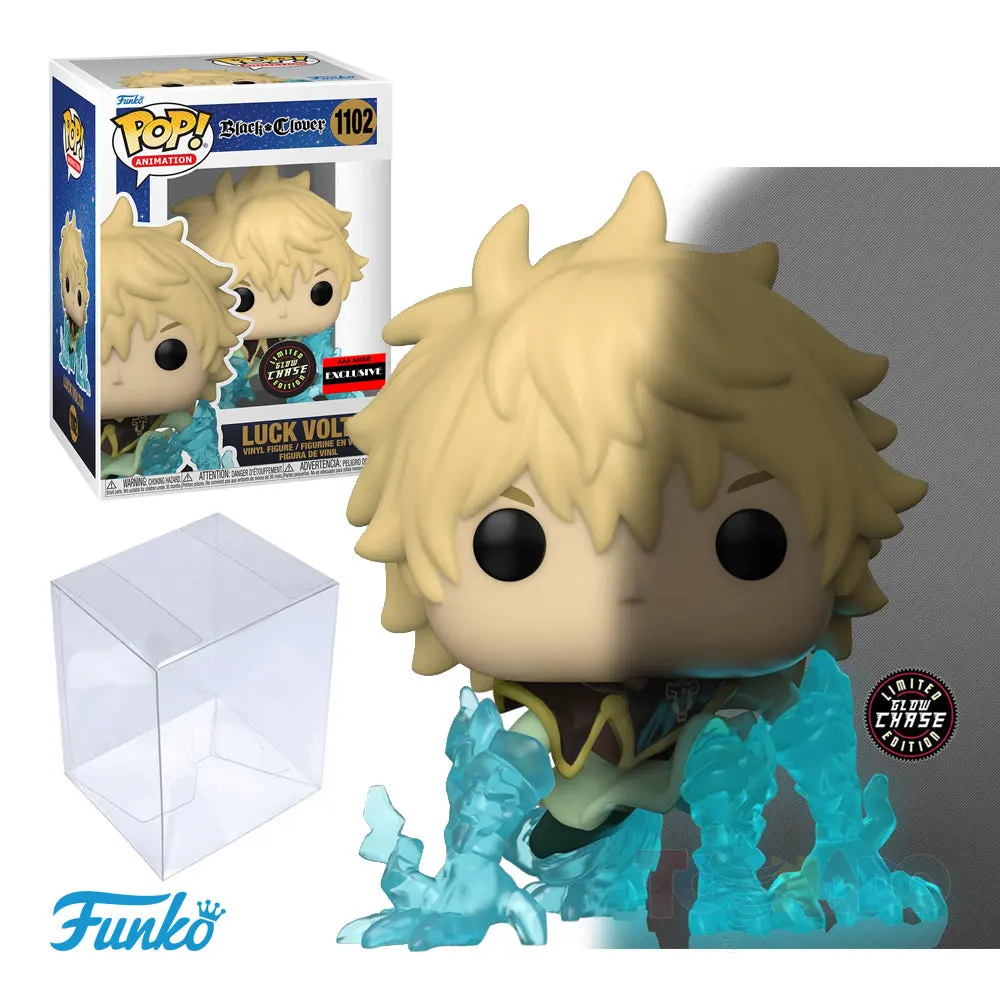 Funko Pop! Animation 1102 Black Clover: Luck Voltia (Chase) Aaa Anime Exclusive Vinyl Figure (60707) Last One! 1