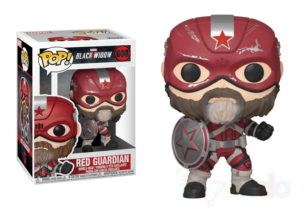 Funko Pop! Marvel #608 - Black Widow - Red Guardian Vinyl Figure Low Stock 1