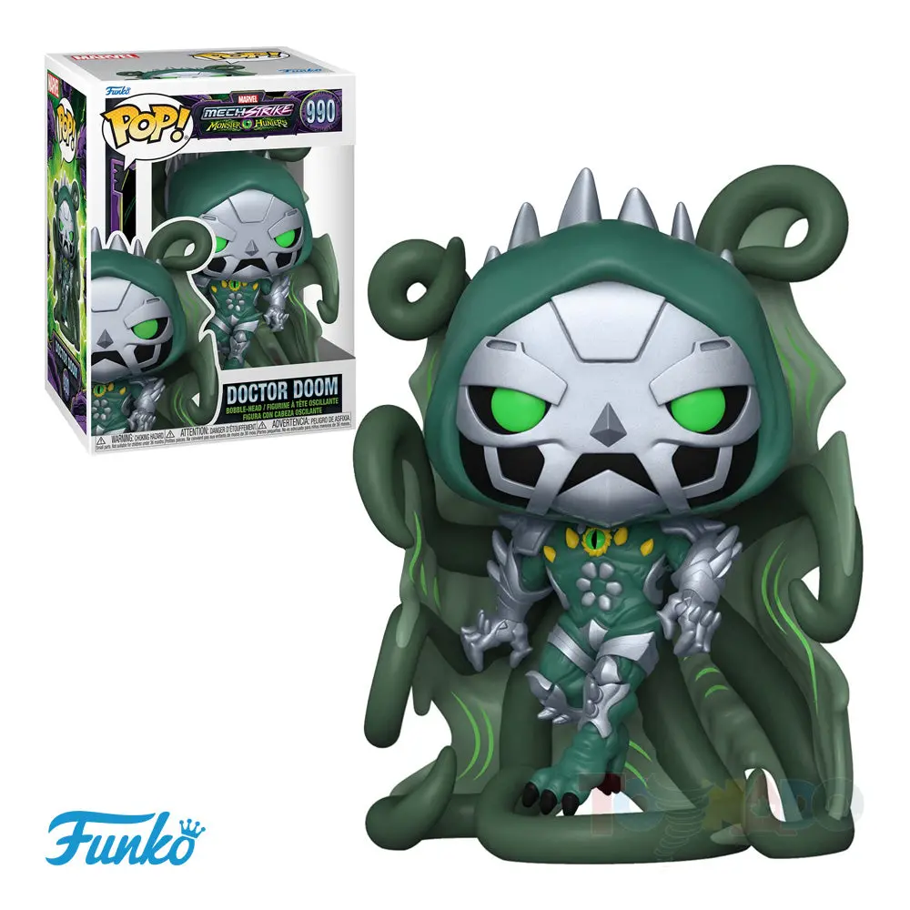 Funko Pop! Marvel #990 - Marvel Mech Strike Monster Hunters - Doctor Doom Vinyl Figure (61522) Low Stock 1