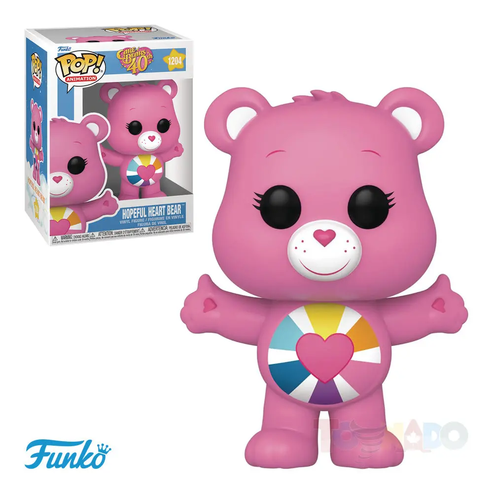 Care Bears #1204 - Care Bears 40Th - Hopeful Heart Bear Vinyl Figure (61556) Low Stock 1