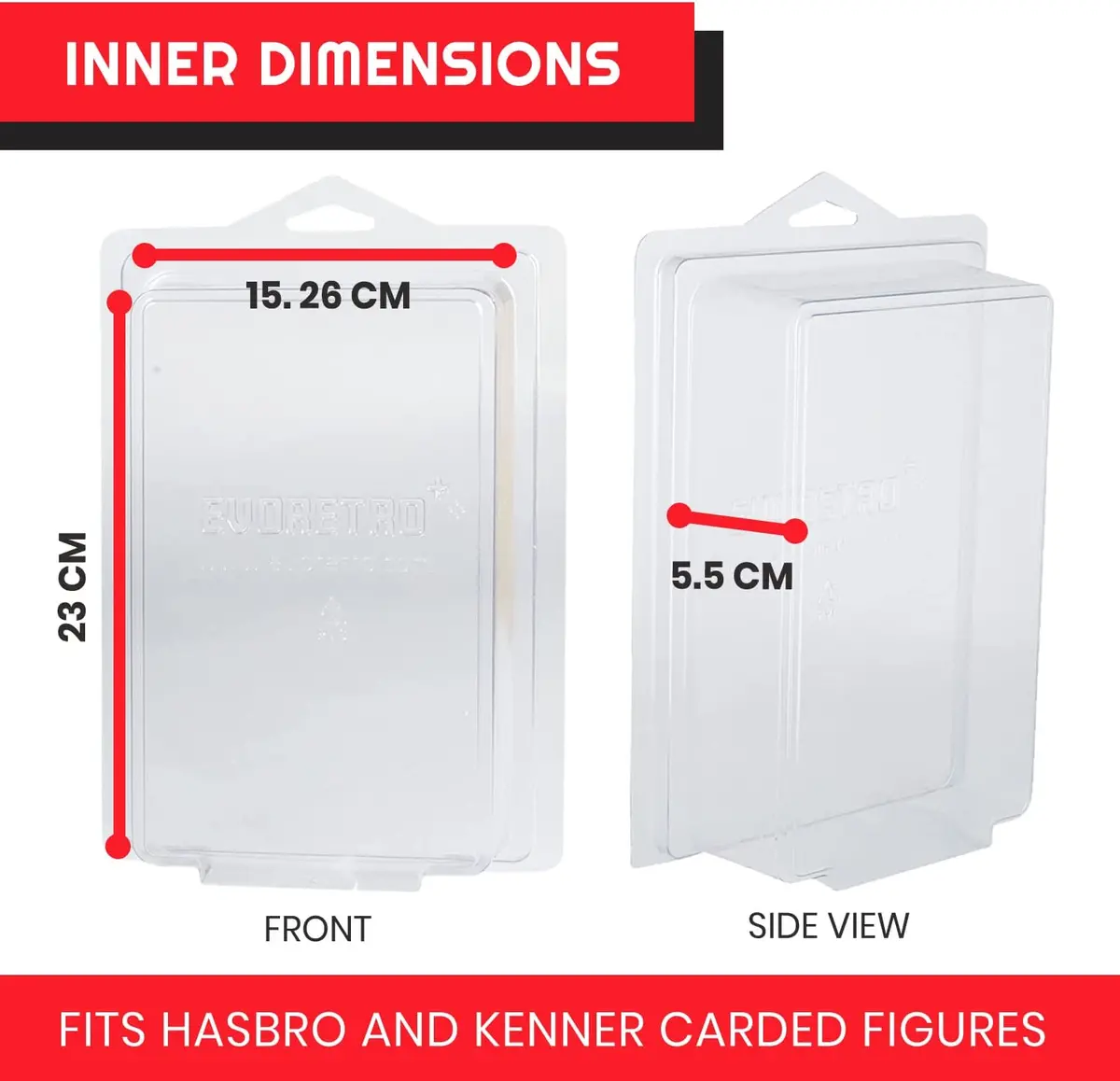 Evoretro Action Figure Protector Collector Case - 3.75 Inch Scale - 1-Pack 2