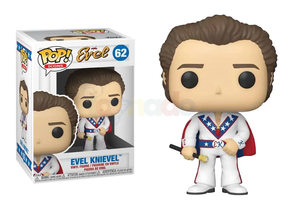 Funko Pop! Icons #62 - Evel - Evel Knievel Vinyl Figure Low Stock 1