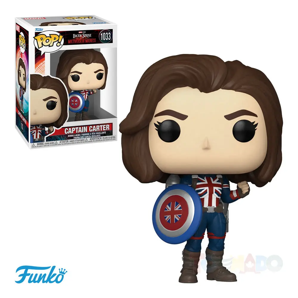 Funko Pop Marvel 1033 Doctor Strange In The Multiverse Of Madness: Captain Carter Vinyl Figure 62408 Low Stock 1