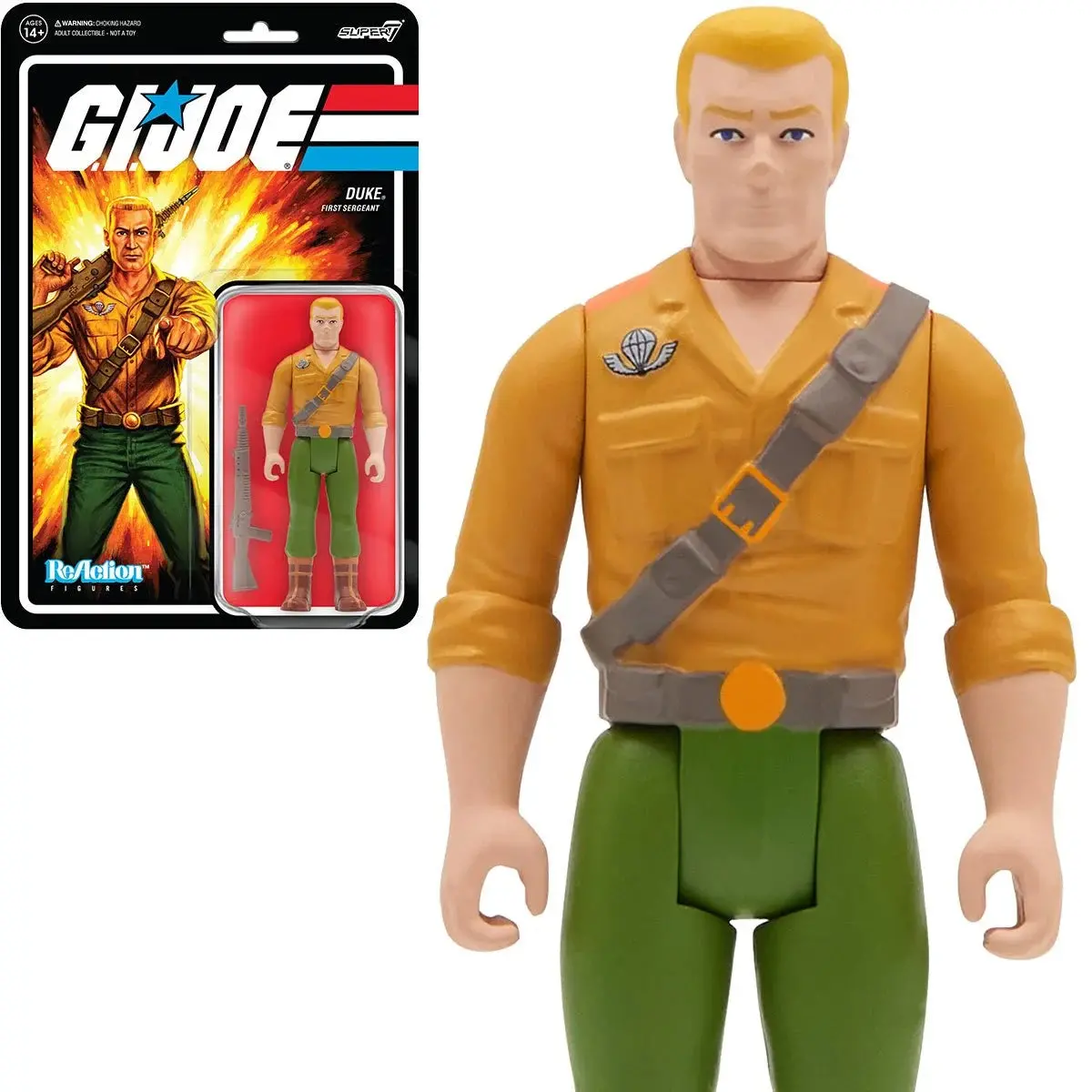 Super7 Reaction Figures - G.I. Joe - Duke (First Sergeant) Action Figure (81510) Low Stock 1