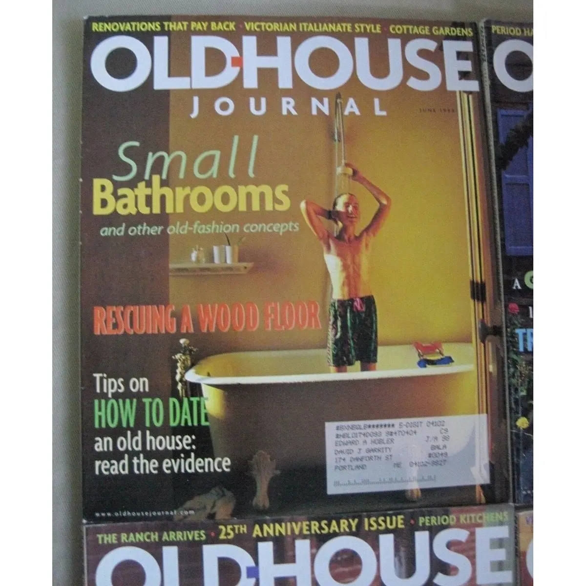 Old House Journal Back Issues Magazines Lot Of 4 1998 Diy Remodeling Renovations 1