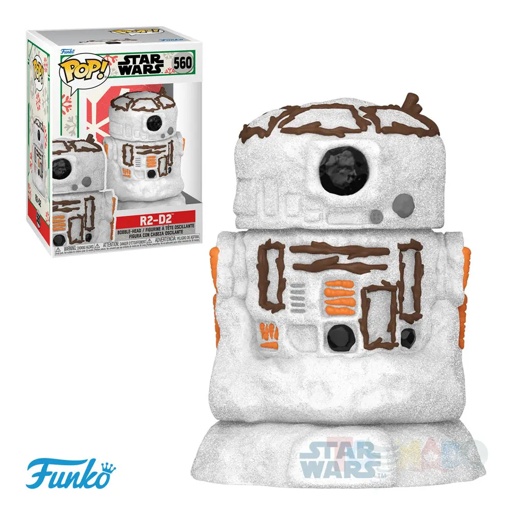 Funko Pop! Star Wars #560 - Holiday - R2-D2 Snowman Vinyl Figure (64337) Low Stock 1