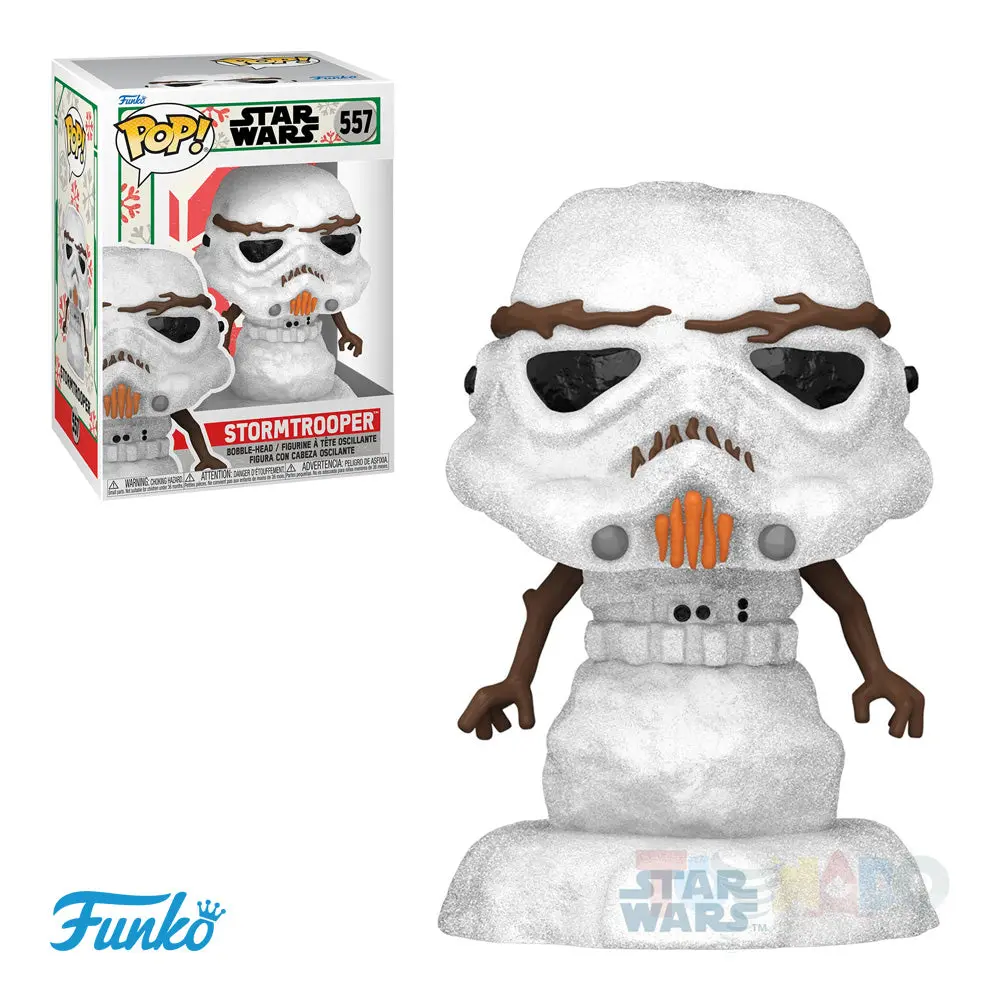 Funko Pop! Star Wars #557 - Holiday - Stormtrooper Snowman Vinyl Figure (64338) Low Stock 1