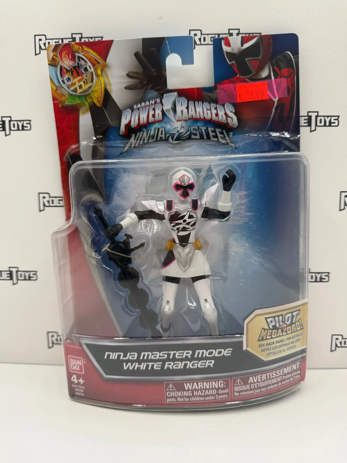 Bandai Power Rangers Ninja Steel Ninja Master Mode White Ranger 1