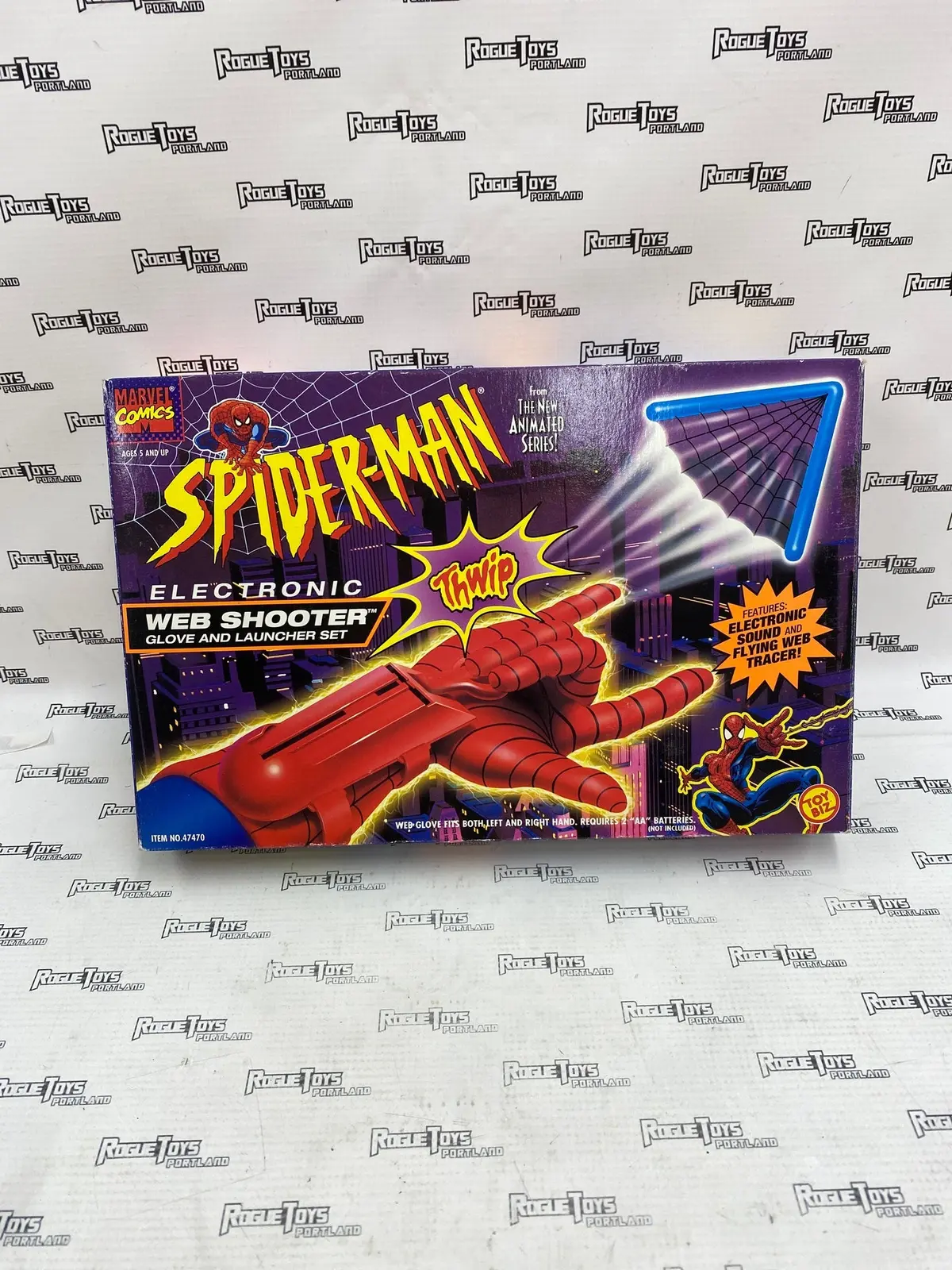 Toy Biz Spider-Man Tas Electronic Web Shooter Glove And Launcher Set 1