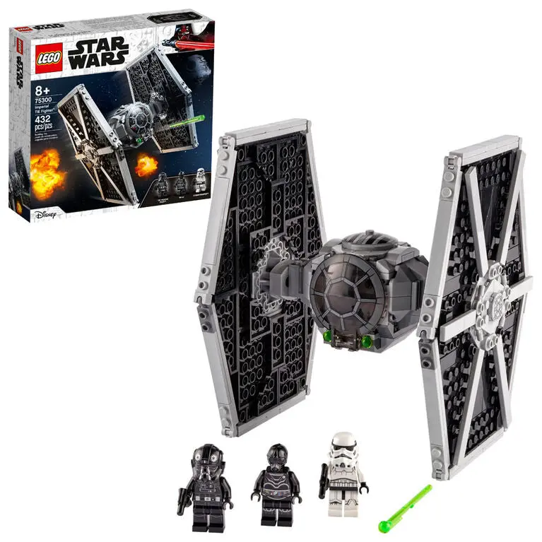 Lego Star Wars (Episode Iv: A New Hope) Galactic Empire Imperial Tie Fighter Building Toy Set 75300 Low Stock 1