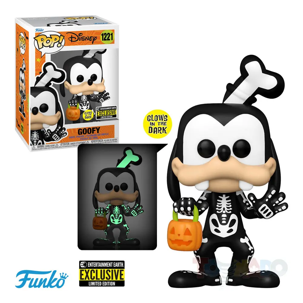 Funko Pop! Disney #1221 - Skeleton Goofy (Glow-In-The-Dark) Vinyl Figure (64910) Low Stock 1