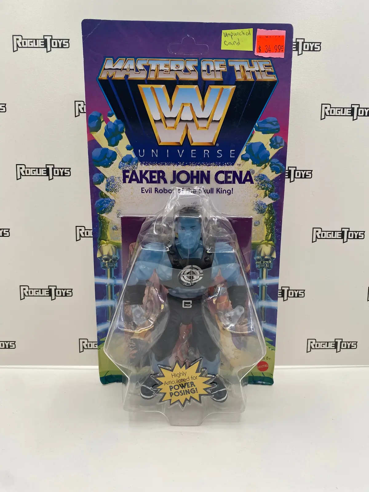Mattel Masters Of The Wwe Universe Faker John Cena (Unpunched Card) 1