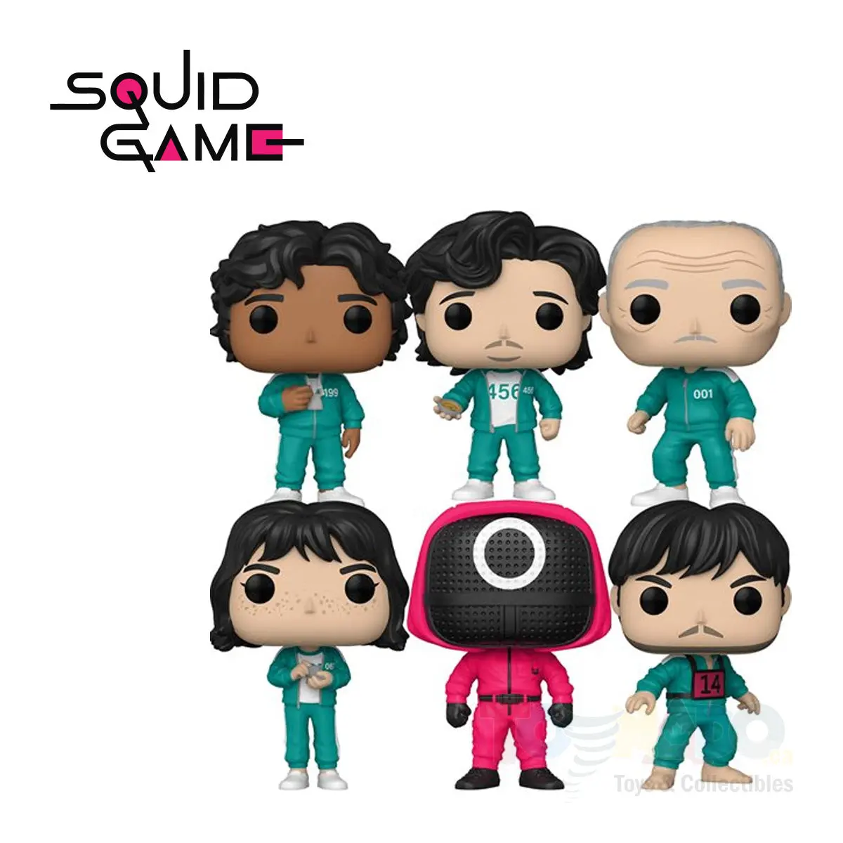 Funko Pop! Television #1221-1226 - Squid Game - 6-Pack Bundle Vinyl Figure 1