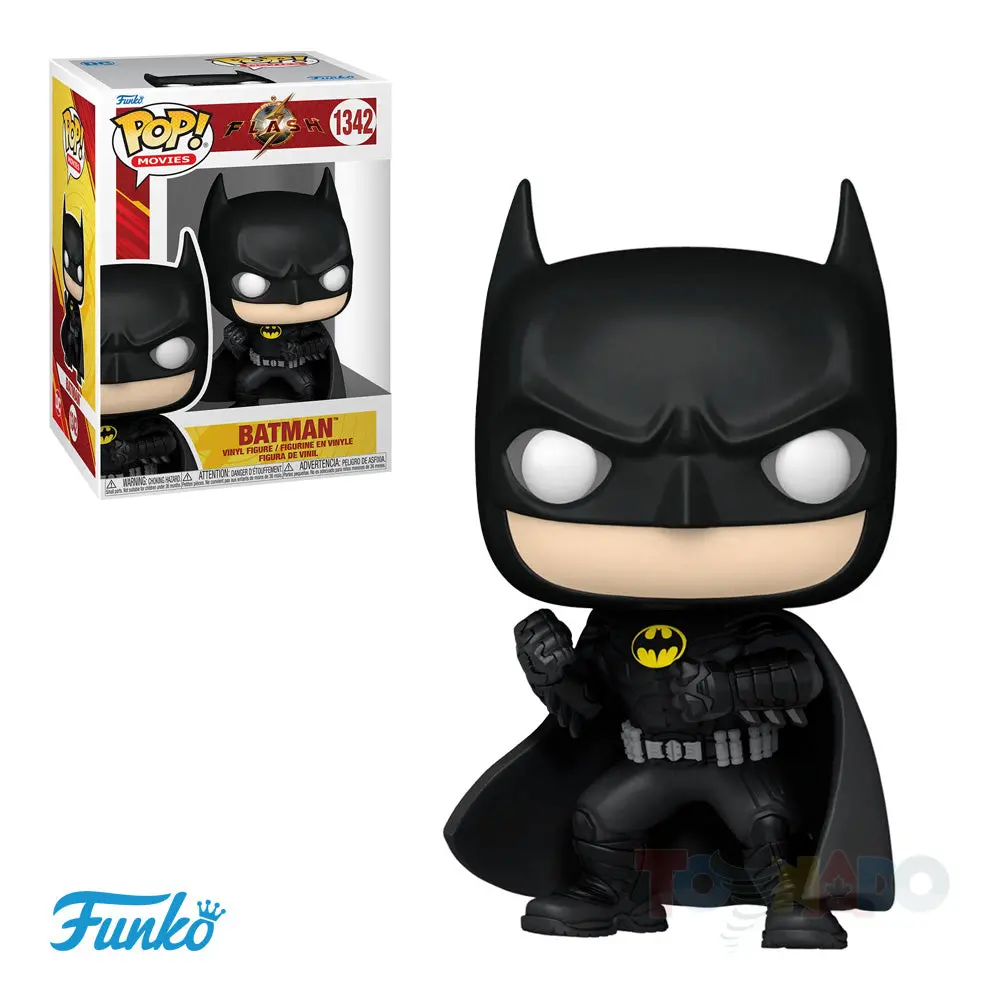 Funko Pop! Movies #1342 - The Flash (2023) - Batman (Keaton) Vinyl Figure (65602) 1