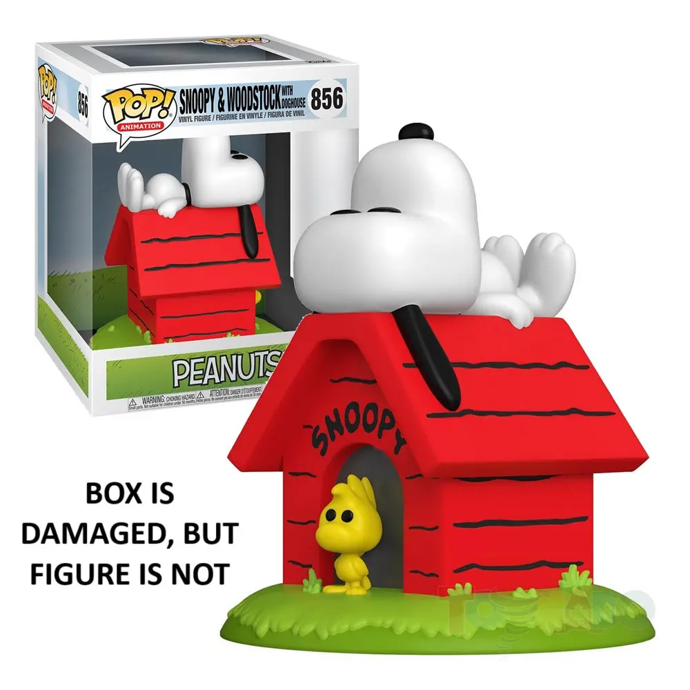 Funko Pop! Animation - Peanuts - #856 - Snoopy With Doghouse Deluxe Vinyl Figure (50817) Damaged Box Last One! 1