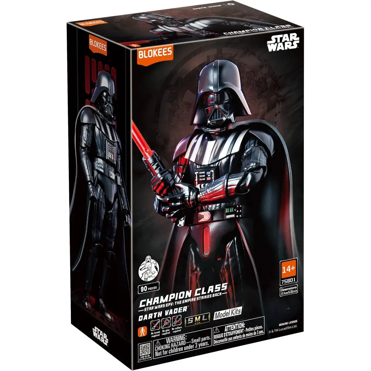 Blokees - Star Wars: The Empire Strikes Back - Champion Class 01 - Darth Vader Model Kit 75801/53195 1