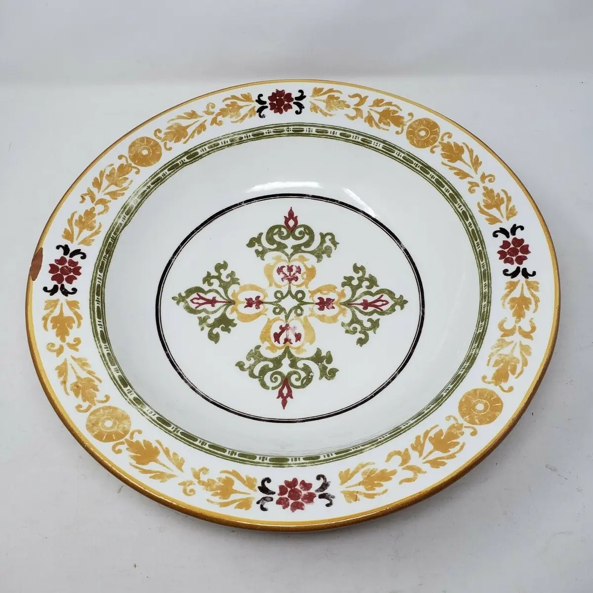 Williams Sonoma Asolo Large Pasta Serving Bowl Filigree Flowers Italy 15" 0310 1