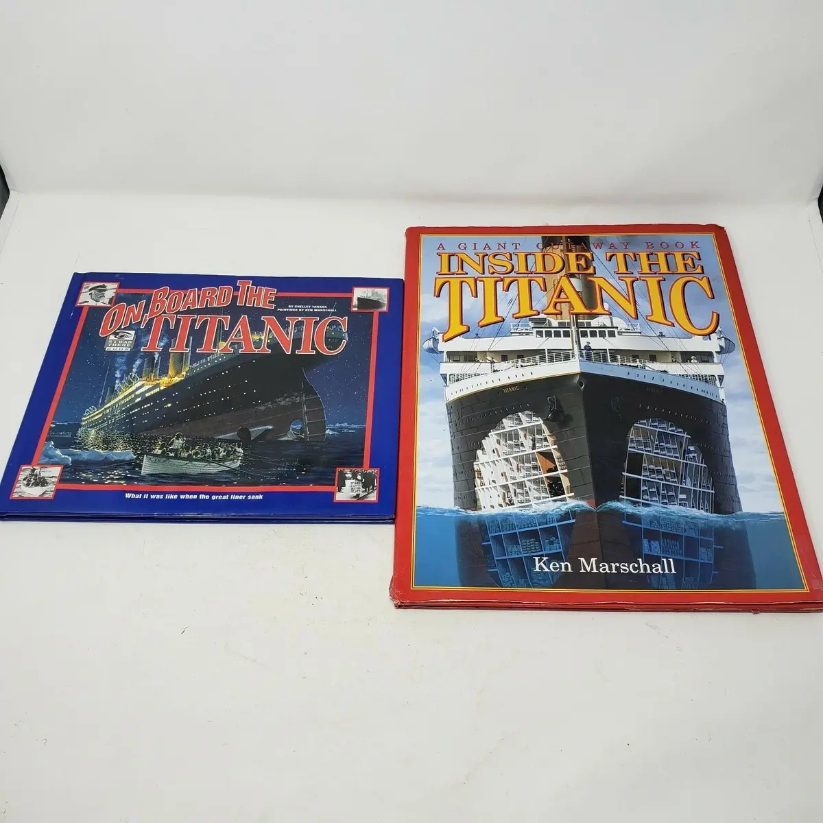 On Board The Titanic Giant Cutaway Inside The Titanic Books Educational Lot 1