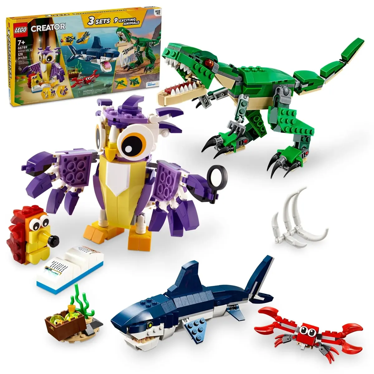 Lego Creator 9-In-1 66789 Animal Gift Set 31058 Mighty Dinosaurs 31088 Deep Sea Creatures 31125 Fantasy Forest Creatures Low Stock 1