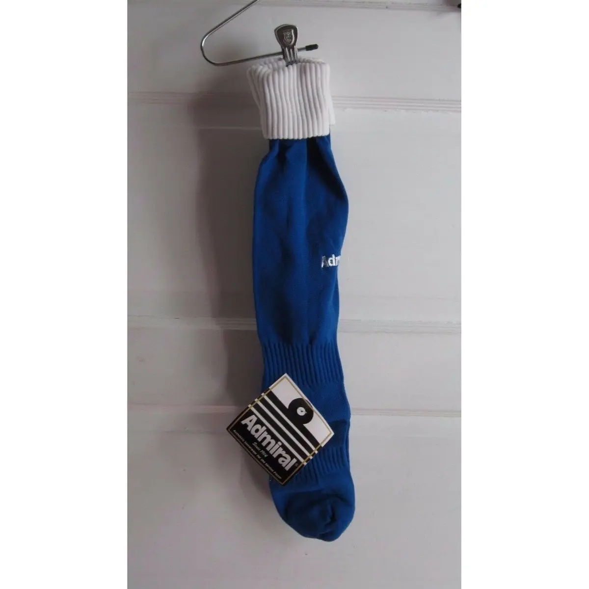 Vintage 70S Admiral Knee High Roll Cuff Soccer Socks Adult Mens 10-13 Royal Nos 1