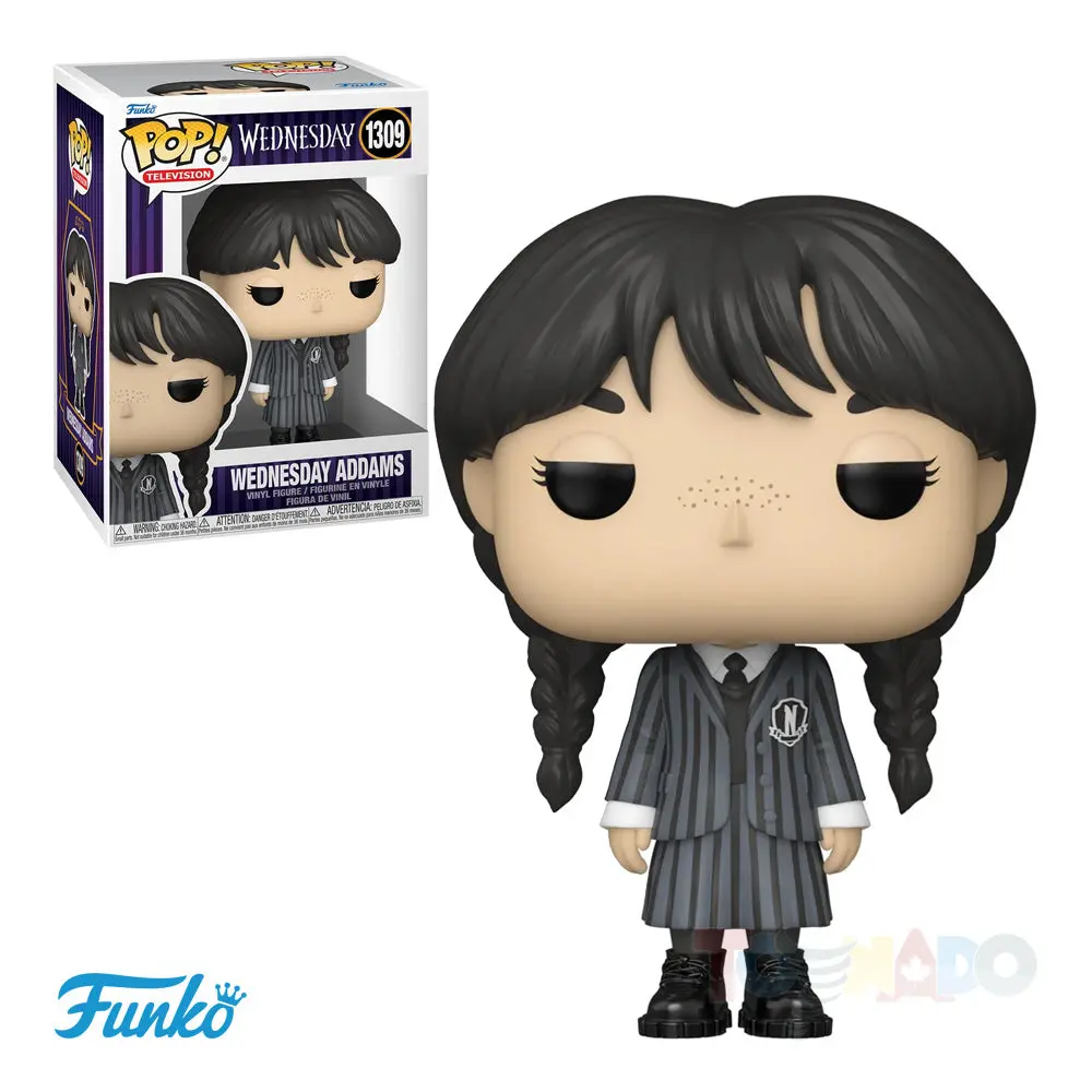Funko Pop! Television #1309 - Wednesday (Netflix) - Wednesday Addams Vinyl Figure (67457) 1