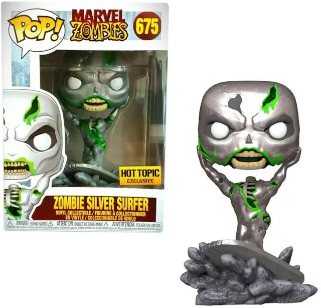 Funko Pop! Marvel #675 - Marvel Zombies - Zombie Silver Surfer Vinyl Figure Exclusive Last One! 1