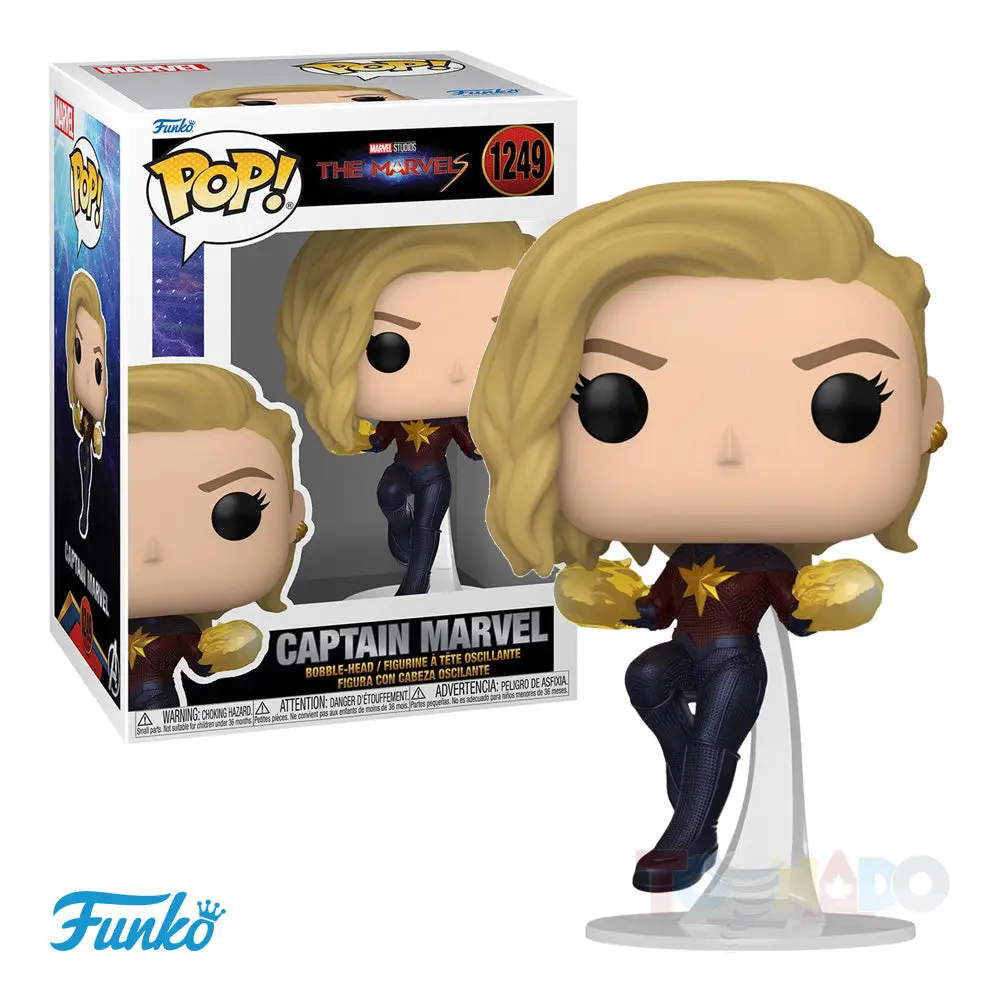Funko Pop! Marvel #1249 - The Marvels - Captain Marvel Vinyl Figure (67595) 1