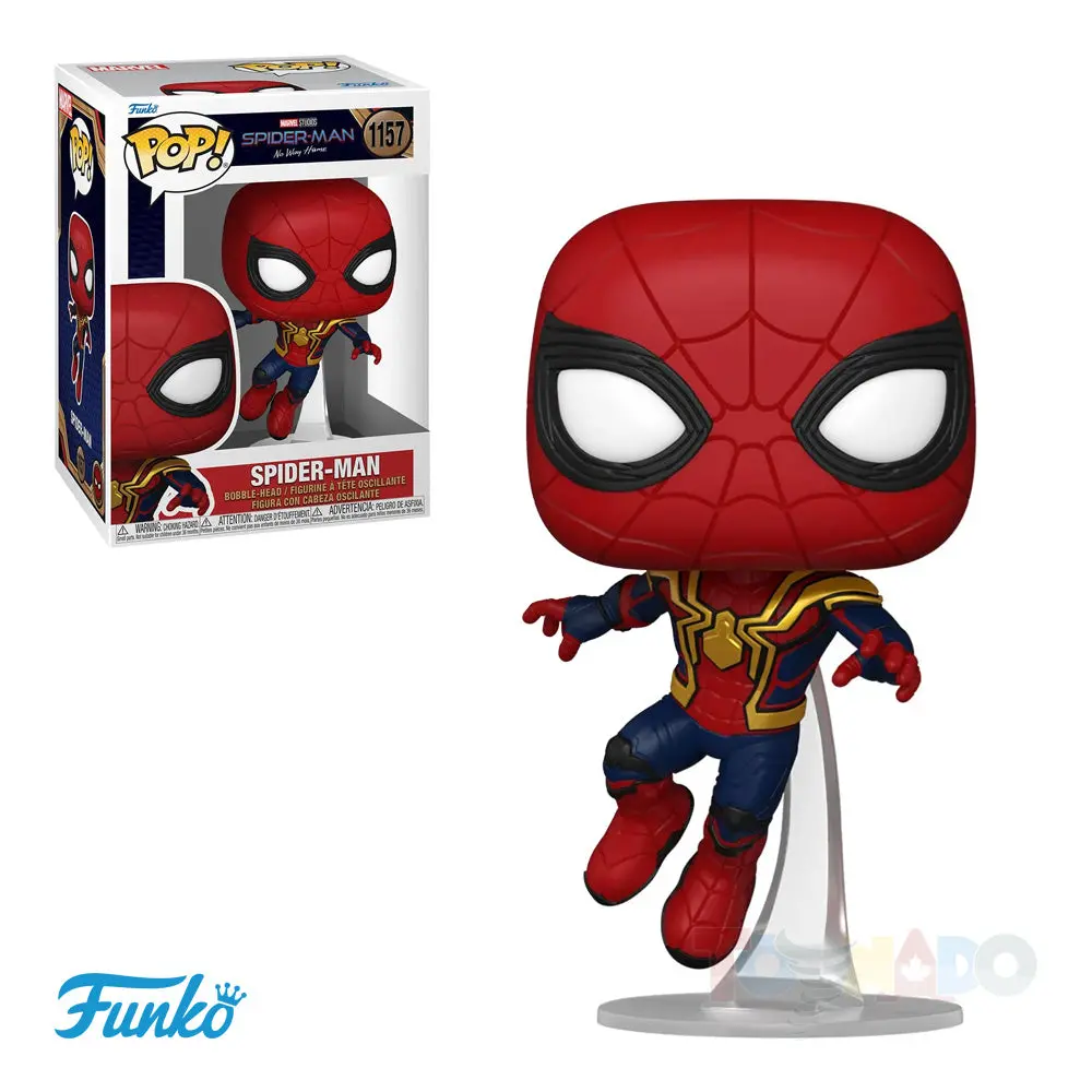Funko Pop! Marvel #1157 - Spider-Man: No Way Home - Spider-Man (Leaping) Vinyl Figure (67606) 1