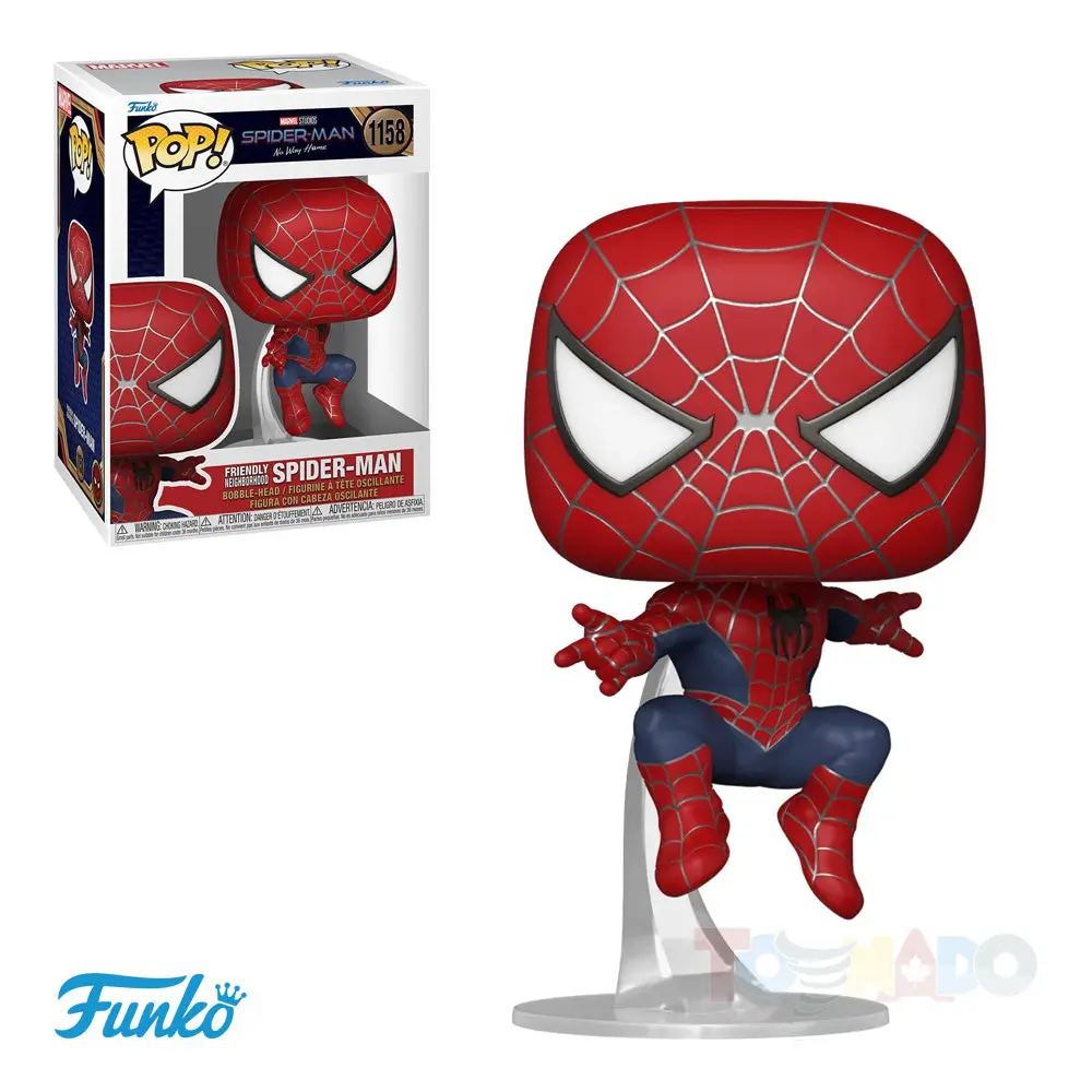 Funko Pop! Marvel #1158 Spider-Man: No Way Home (Friendly Neigborhood) Spider-Man Vinyl Figure 67607 1