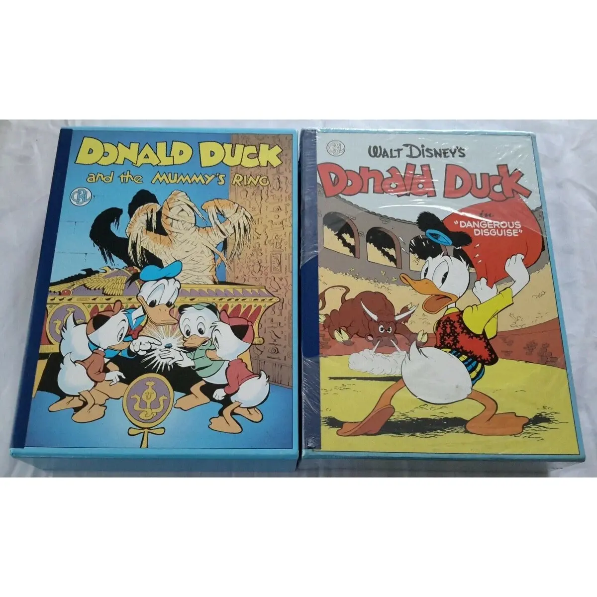 Carl Barks Library Vol I 2 Donald Duck Mummys Ring Dangerous Disguise Books Set 1
