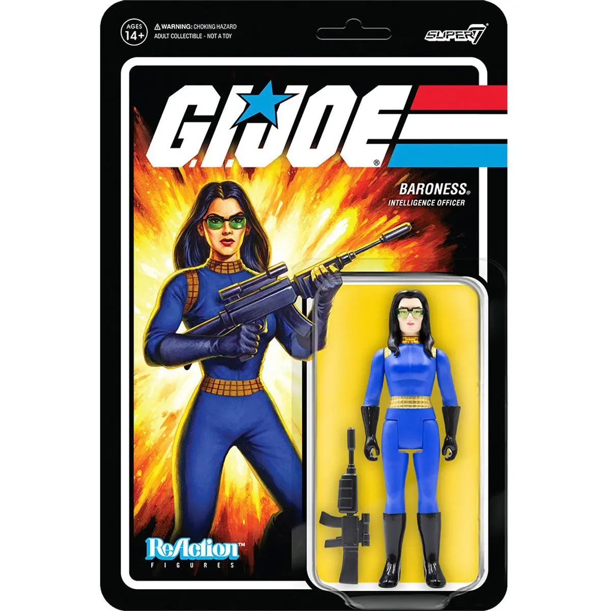 Super7 Reaction Figures - G.I. Joe - Baroness - Intelligence Officer Action Figure (81366) Low Stock 1