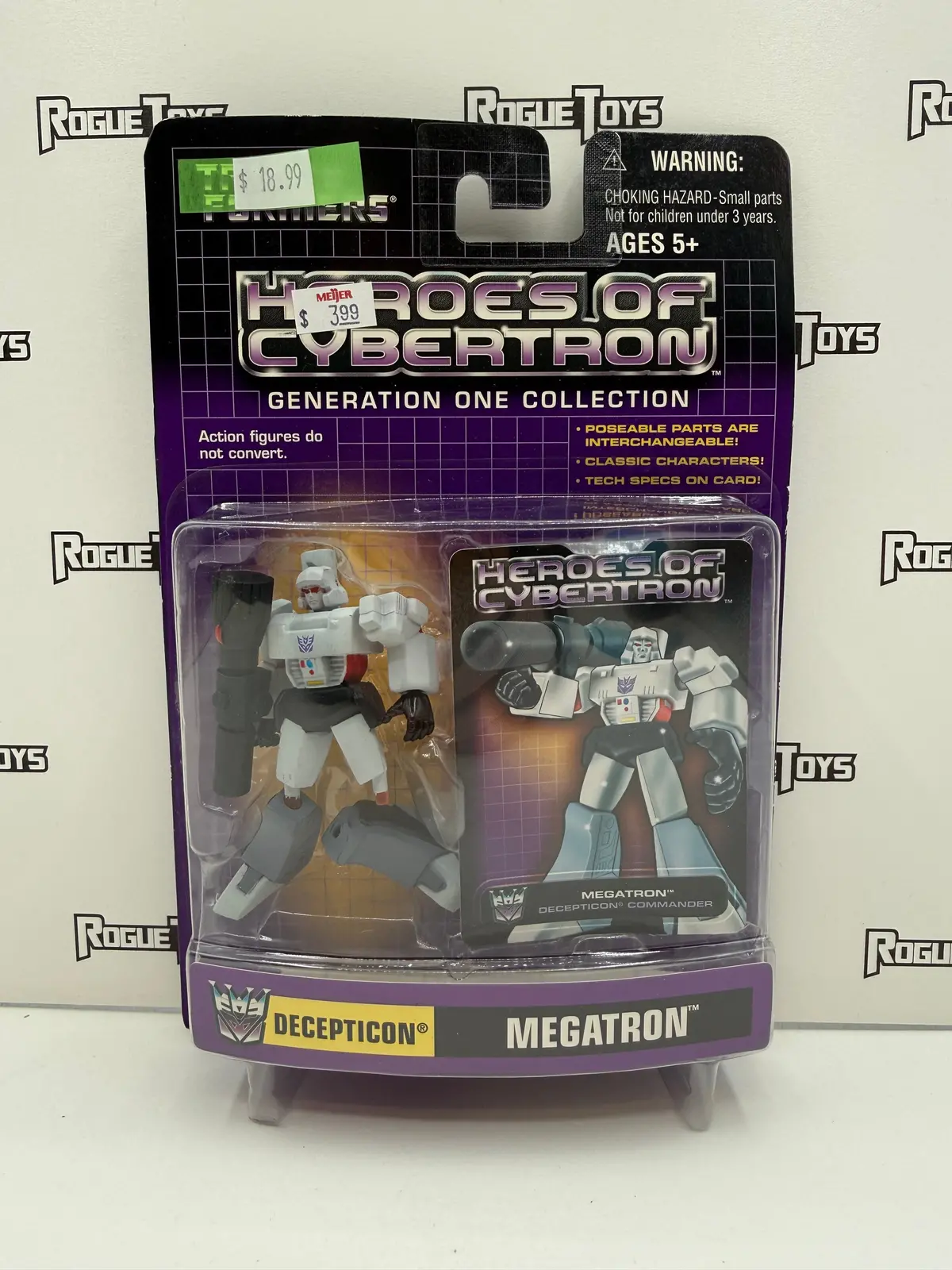 Hasbro Transformers Heroes Of Cybertron Generation One Collection Decepticon Megatron 1
