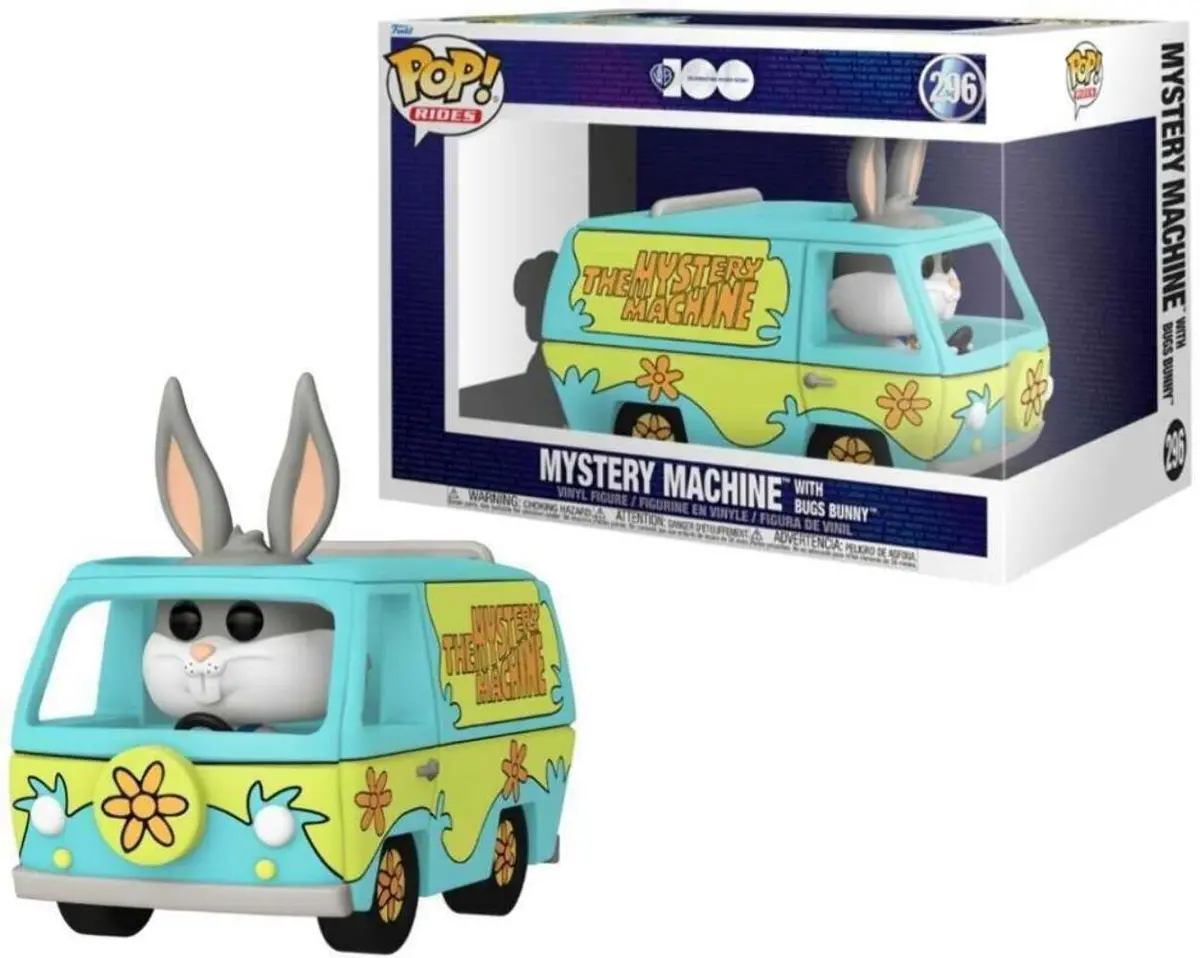 Funko Pop! Rides #296 - Wb100 - Scooby-Doo Mystery Machine With Bugs Bunny Vinyl Figure (69429) Low Stock 1