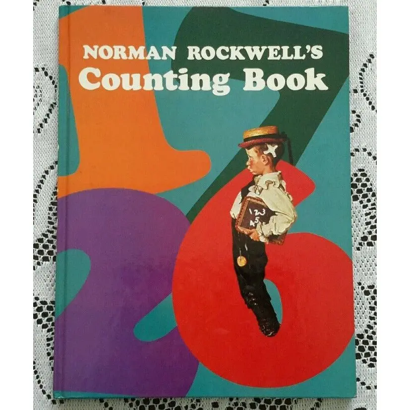 Vintage 1977 Norman Rockwell's Counting Book Abrams Glorina Taborin Hardcover Hb 1