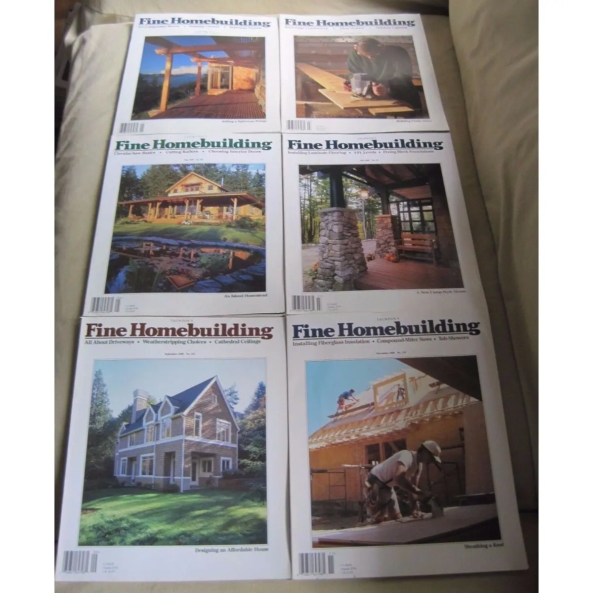 Fine Homebuilding Back Issues Magazines Lot Of 6 Entire Year 1998 Diy Remodeling 1
