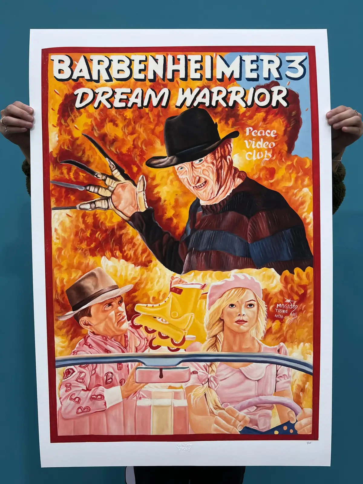 Barbenheimer 3: Dream Warrior - Limited Edition Archival Giclée Print From Static Medium By Magasco 1