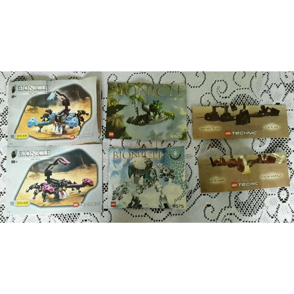 Legos 8548 8575 8567 Bionicle Technic Instructions Book Manual Only! + Posters 1