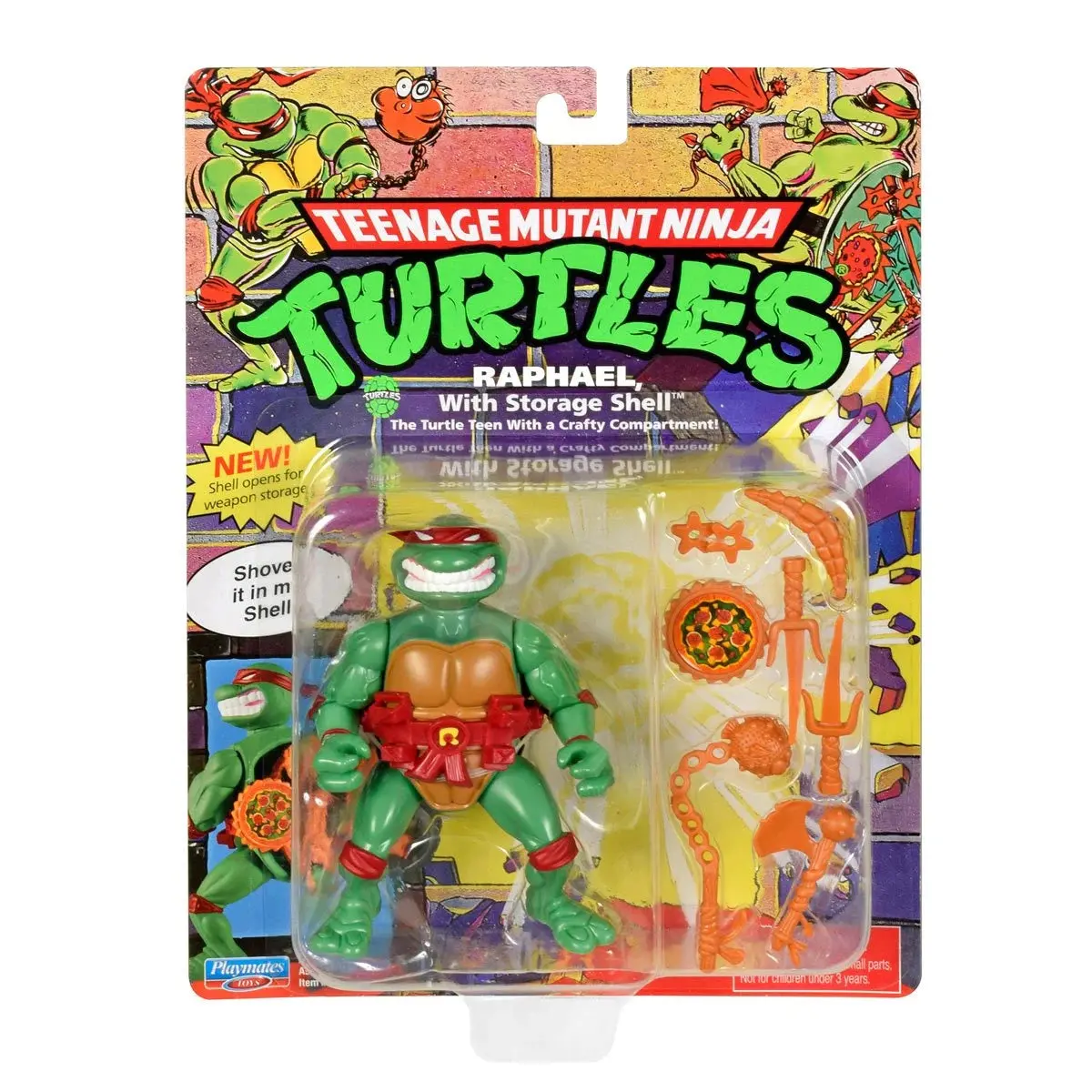 Playmates - Teenage Mutant Ninja Turtles (Tmnt) - Raphael With Storage Shell Action Figure (81034) Low Stock 1