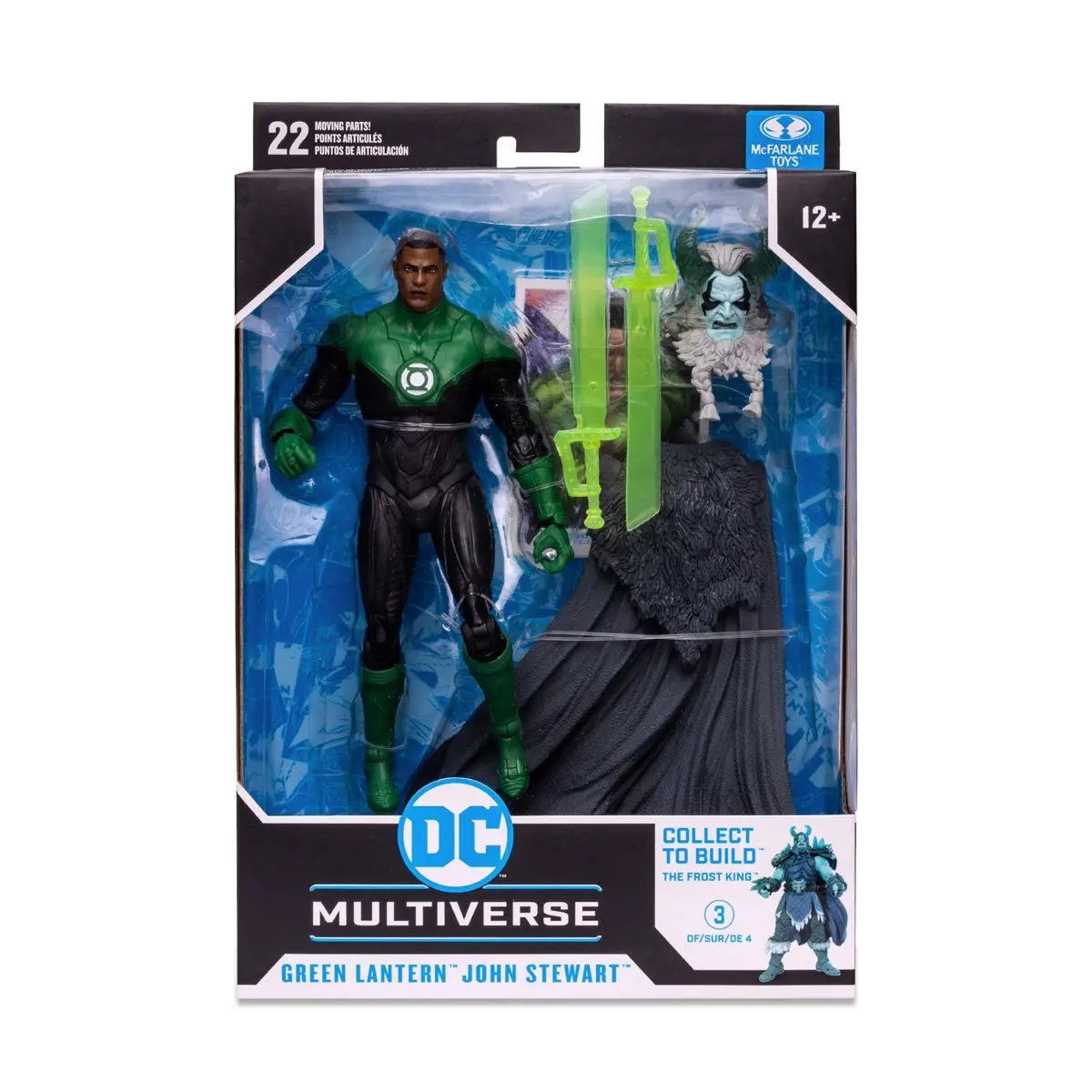 Mcfarlane Toys Dc Multiverse (Build-A The Frost King) Endless Winter Green Lantern John Stewart Action Figure (15473) Last One! 1