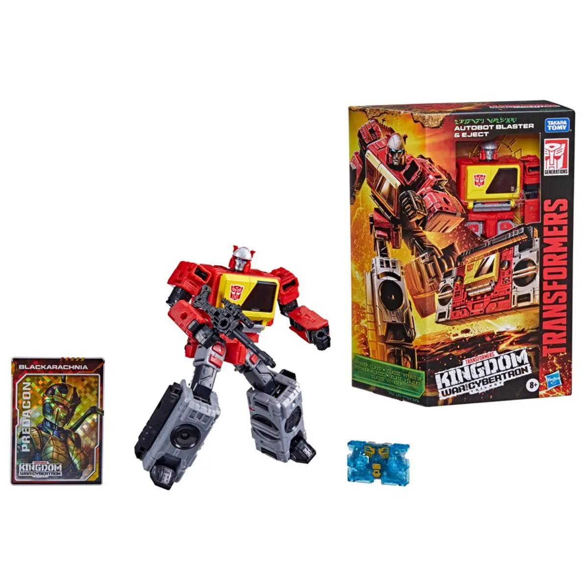 Transformers War For Cybertron: Kingdom Wfc-K44 Voyager Class Autobot Blaster (F5680) Action Figure Low Stock 1