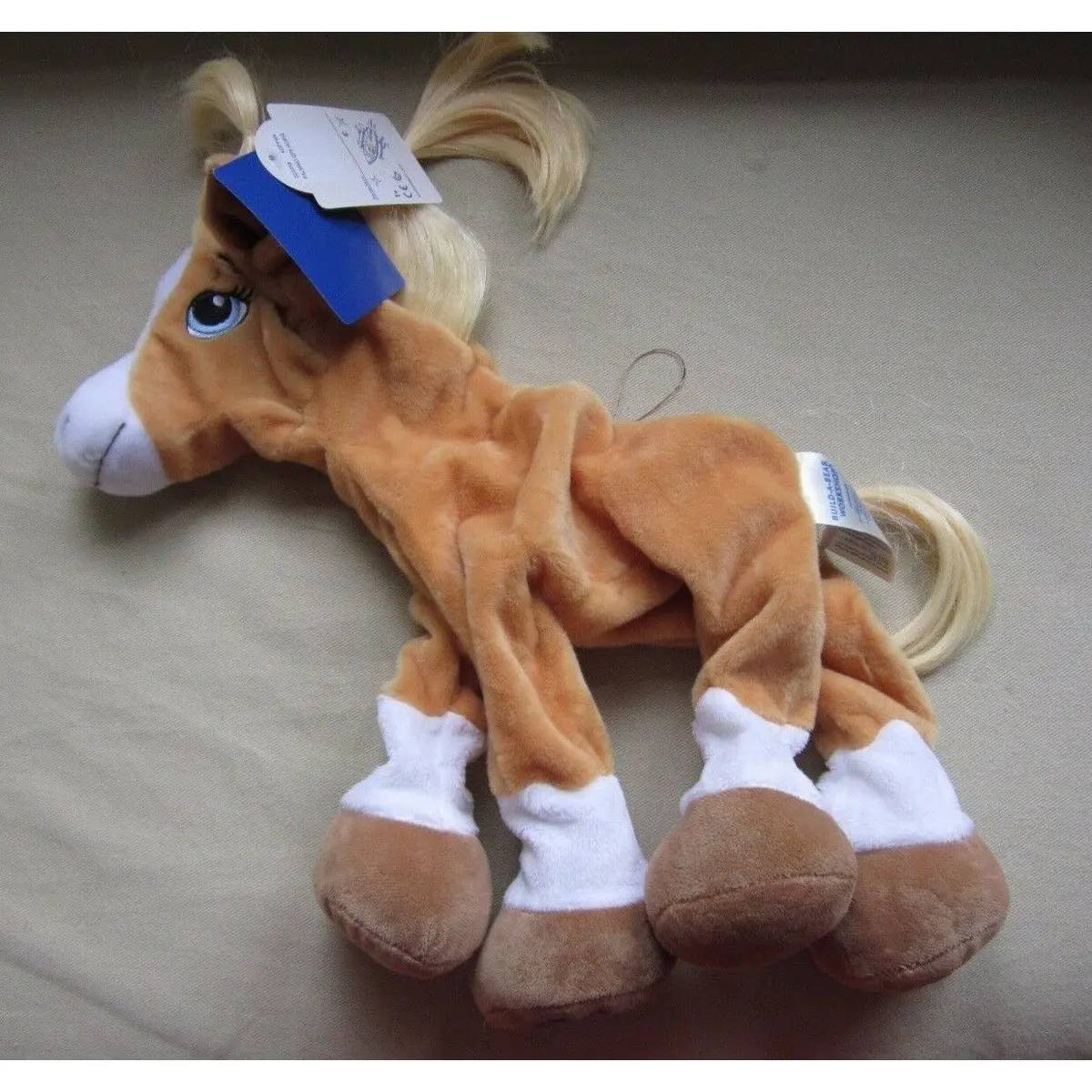 Nwt Build A Bear Unstuffed Horses & Hearts Palomino Full Size Plush Animal 18In 1