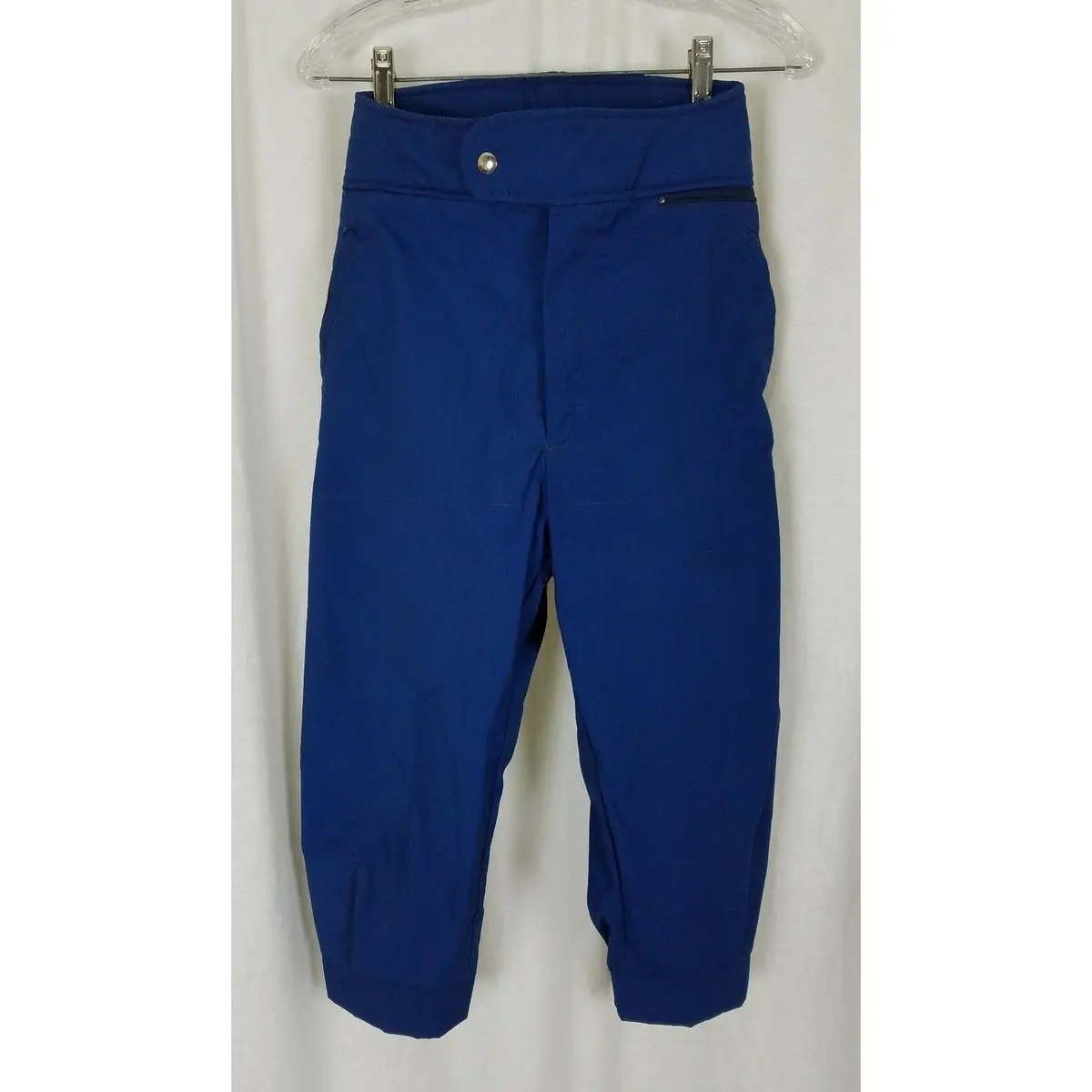 Vintage Ll Bean Blue Cotton Winter Outdoor Ski Knickers Cropped Pants Womens 10 1