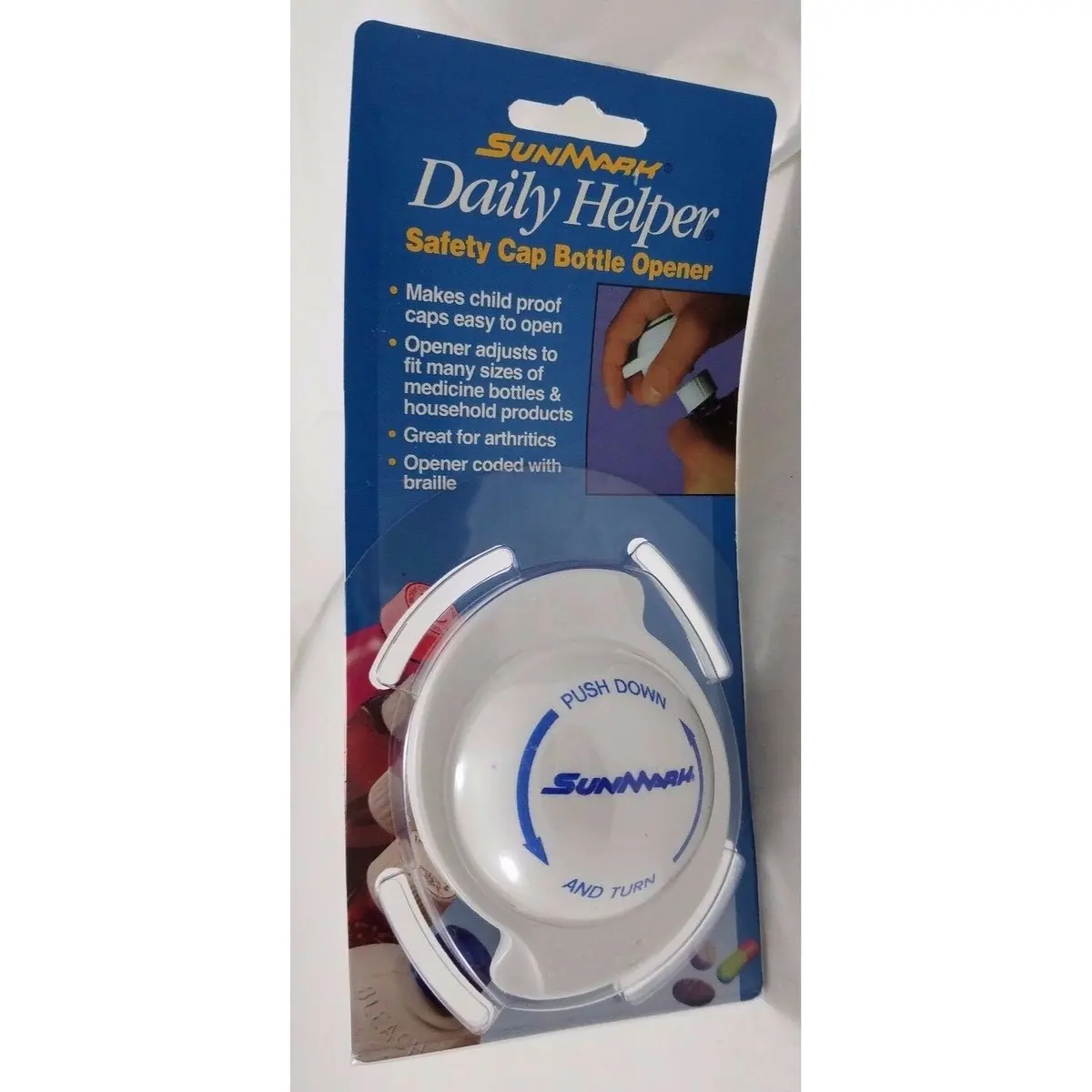 Daily Helper Multigrip Safety Jar Cap Remover Bottle Opener Prescription Pill 1