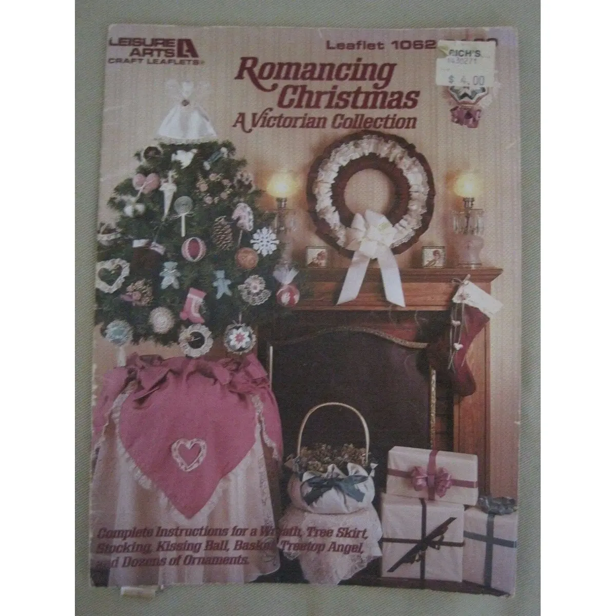 Leisure Arts Romancing Christmas Victorian Collection Patterns Book Leaflet 1062 1