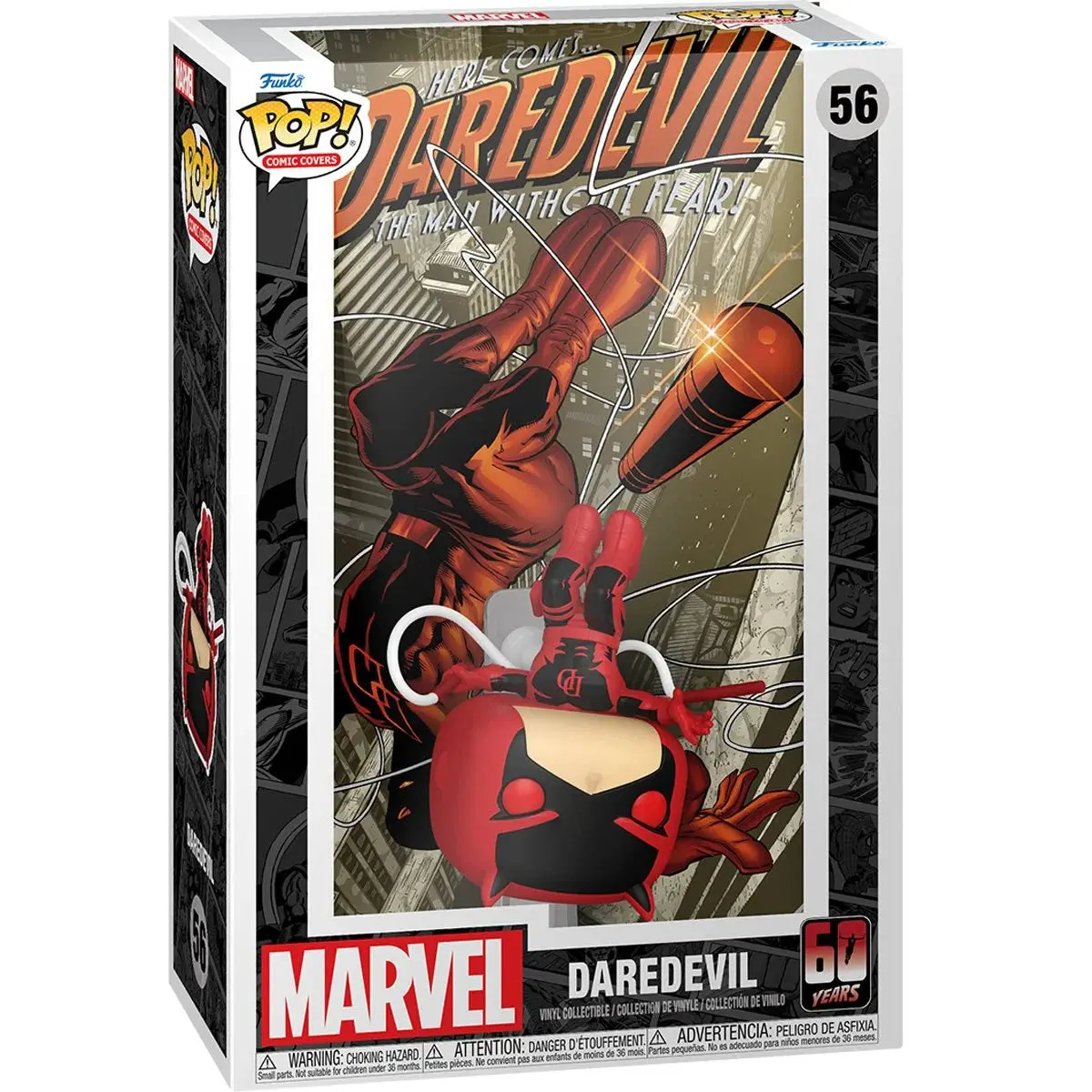 Funko Pop! Comic Covers #56 - Daredevil #1 60Th Anniversary Vinyl Figure & Hardcase (81047) Low Stock 1